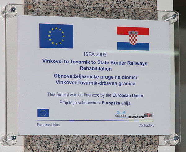 2012. 01. 19. - Obilježen završetak radova na obnovi željezničke pruge Vinkovci Tovarnik dg